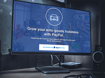 Paypal Landing Page Concept