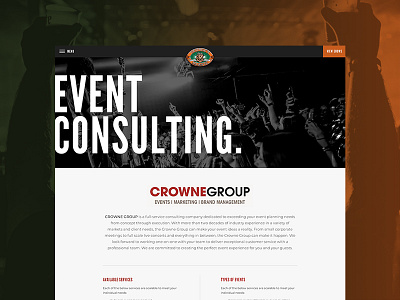 Georges Event Page agency club consulting event page ui website