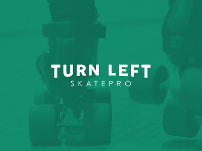 Turn Left Skate Pro Branding branding illustration logo roller derby roller skate turn left