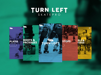 Turn Left Skate Pro Mobile Homepage browser cell phone mobile roller blade roller skate turn left web web site