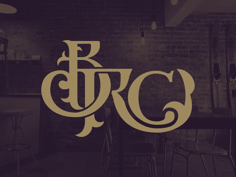 BackRoad V2 bogie bogielicious branding coffee coffeeshop lettering logo typography vector vintage