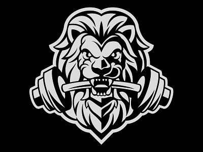 Lion Head Logo bogie gym illustration lion logo. mascot sport vector