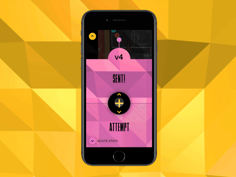 Climb Tracking Interaction climbing uidesign mobile
