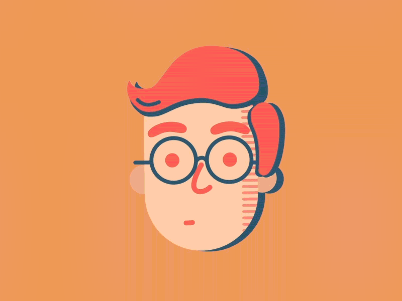 Character animation character geek glasses nerd teen