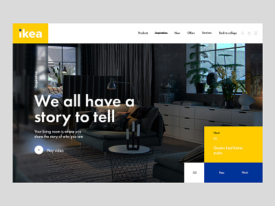 Redesign of the Ikea website branding ikea ui ux webdesign