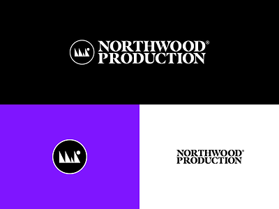 Northwood Production black white bold brand development branding icon logo logodesign production record record label serif typogaphy
