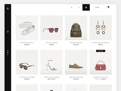 E-commerce Minimal Design clean creative design e commerce minimal modern shop store template