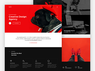 Skylith — Free PSD Landing Page creative elegant free free psd minimal modern portfolio psd