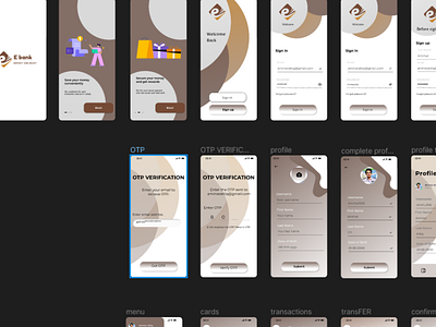 E-bank App custom design