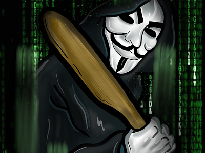 Hacker evil animation graphic design ilutration logo
