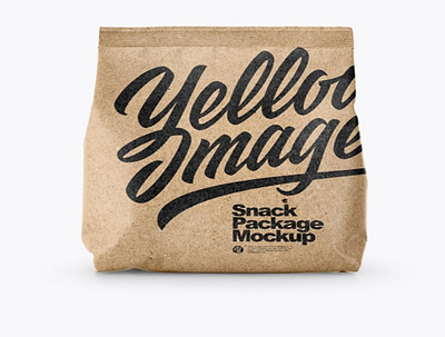 Download Psd Mockup Kraft Paper Snack Package Mockup design graphic design