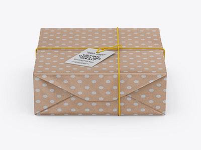 Download Psd Mockup Kraft Paper Gift Packaging Mockup
