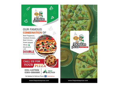 The Boston Pizza Flyer Design - Print Design branding design graphic design illustration logo vector