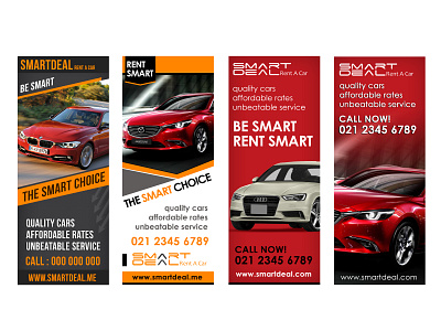 Vertical Banner Design for Car Deal Company branding design graphic design illustration