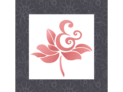 Ampersand Flower flower gradient illustration sketch type