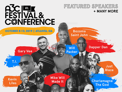 Digital Flyer for A3C Conference Speakers a3c art direction design inspiration instagram music post share
