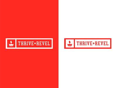 Thrive & Revel Logo athletic atlanta branding crown design fire flame graphic design graphics inspiration logo marathon red redesign sports sportswear streetwear