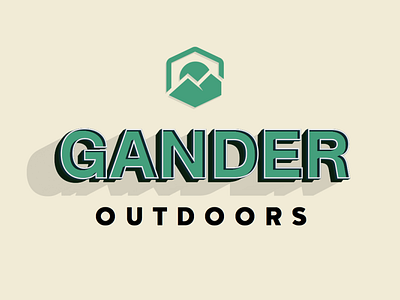 Gander Outdoors Logo Explore branding design gander graphics hiking inspiration logo logo lockup outdoors outfitter travel vector