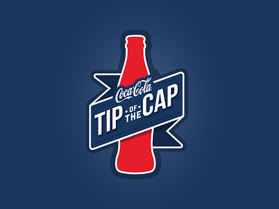 Logo Exploration - MLB Baseball's Tip of the Cap baseball branding coca cola coke design graphics illustration inspiration logo sports vector
