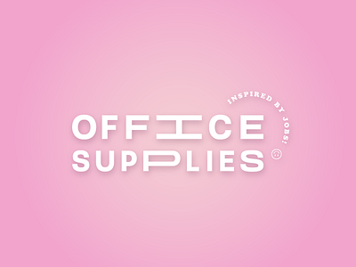 Office Supplies Logo bold color design focus freelance graphic hire inspiration logo vector