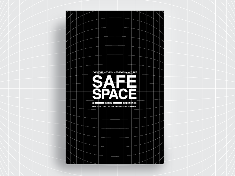 Safe Space Poster Series / #5 elev8ed helvetica type atlanta music vector design inspiration color palette poster
