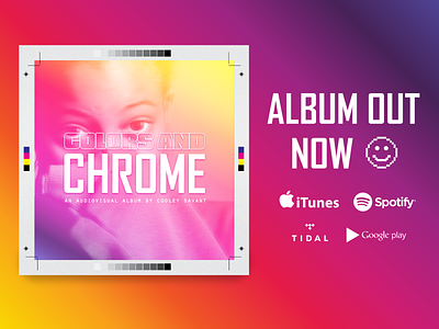 Colors_and_Chrome / Album Cover album art album cover branding design inspiration music photography vector