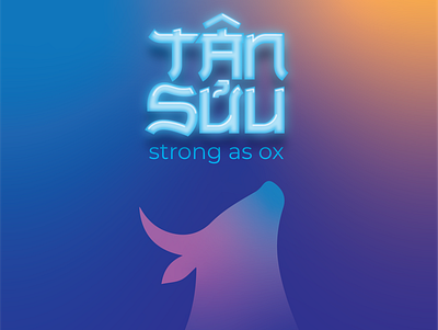Happy Lunar new year! happy new year strongasox typo typographic typography vietnamese yearofox