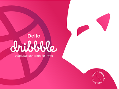 Dello Dribbble !! dello dribbble first shot