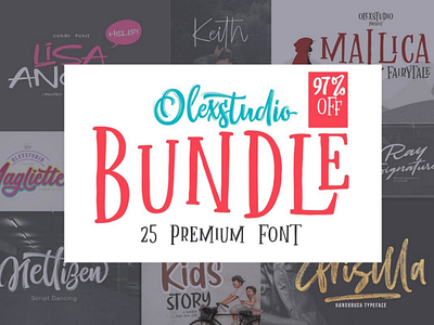 FONT BUNDLE bundle font lettering script typeface