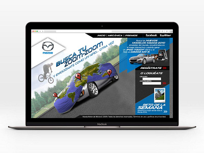 Website design for Mazda graphic design ui web