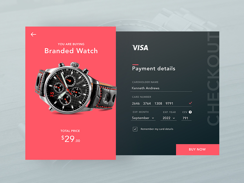 Daily UI #002 Credit card checkout credit card payment card buy ui checkout dailyui daily 002