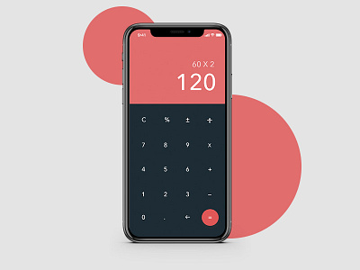 Daily UI #004 Calculator 004 app calculator daily dailyui ios iphone mobile ui