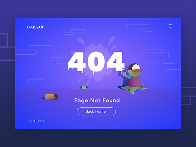 Daily UI #008 404 Page