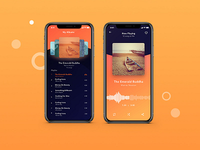 Daily UI #009 Music Player daily dailyui gradient mobile music music player ui ux