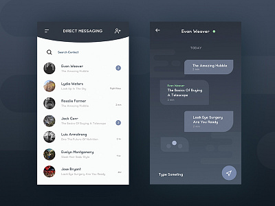 Daily UI #013 Direct Message