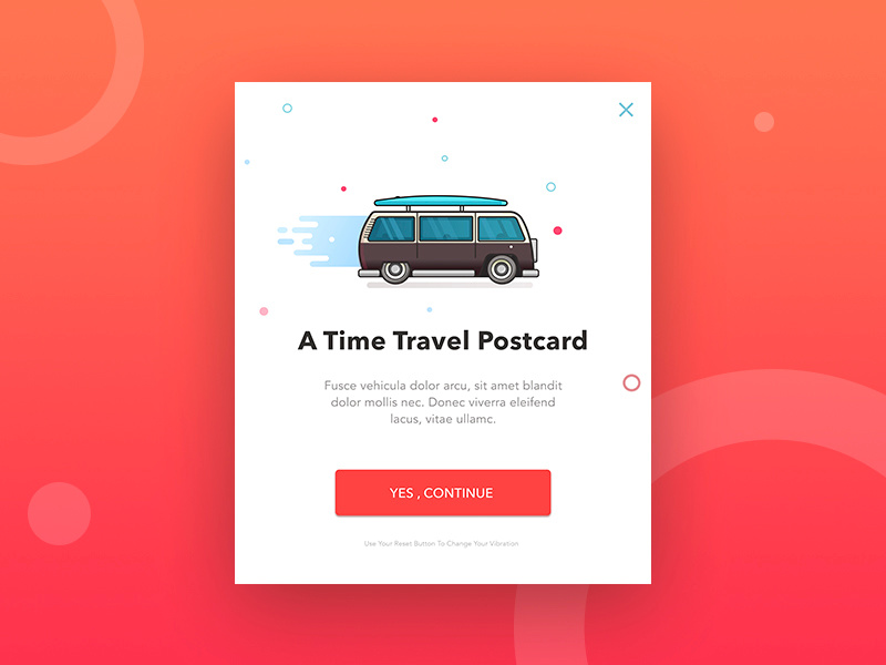 Daily UI #016 Pop-Up / Overlay truck card illustration popup overlay 016 design ui dailyui daily