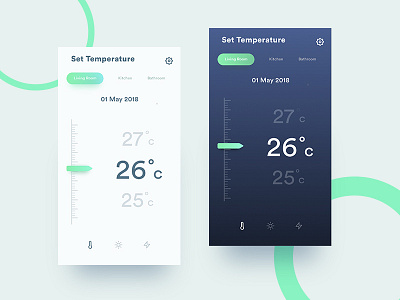 Daily UI #021 Home Monitoring Dashboard 021 daily dailyui design home monitoring monitoring set temperature ui ux
