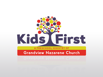 Kids First Logo (revised) christian church circles logo preschool tree