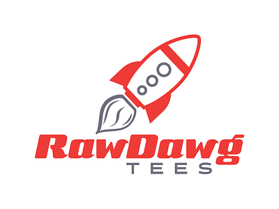 RawDawg Tees apparel logo rocket t shirt