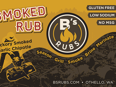 B's Rubs — Smoked Rub packaging rub smoked spice