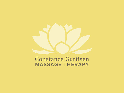 Massage Design business card lotus massage
