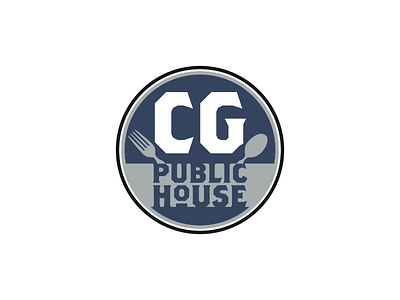 CG Public House logo catering fork logo public house spoon