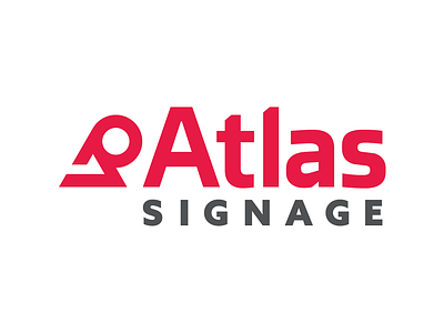 Atlas Signage Logo branding logo signage