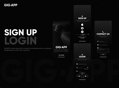 DAILY UI #001 app design graphic design logo ui user interface ux