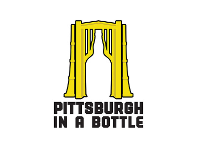 Pittsburgh in a Bottle branding design graphic design logo pittsburgh