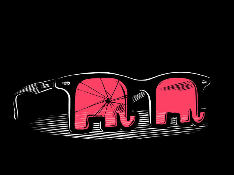 Rose Tinted illustrator photoshop political opinion politics digital art illustration editorial