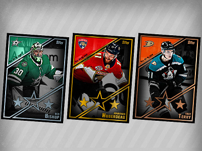 3 Stars - Topps SKATE card design graphic design hockey ice hockey nhl sport sports sports app topps trading card