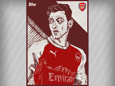 Mesut Özil card illustration