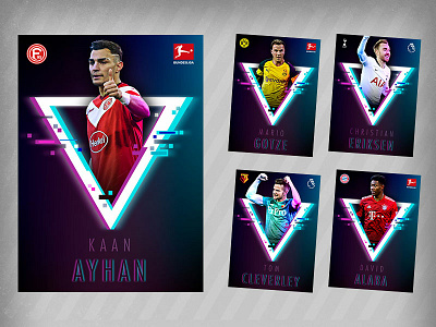Topps Matchwinners design football graphic design soccer topps trading cards typography