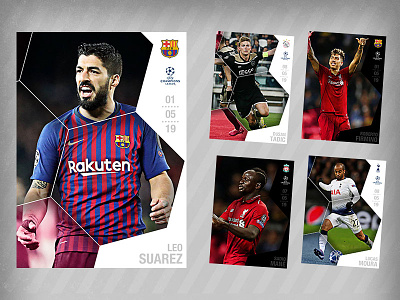 Goal Cards card champions league design football graphic design soccer topps trading cards uefa